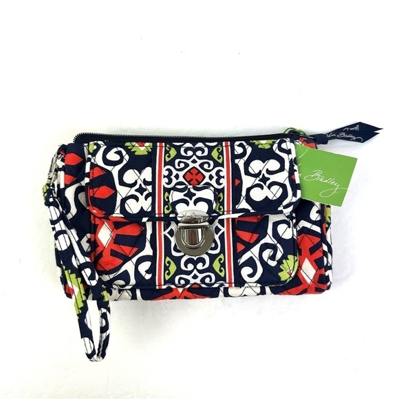 Vera Bradley Handbags - Vera Bradley Sun Valley Pushlock Wristlet Wallet Womens Brand New